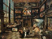 Cornelis de Baellieur Interior of a Collector's Gallery of Paintings and Objets d'Art oil painting reproduction